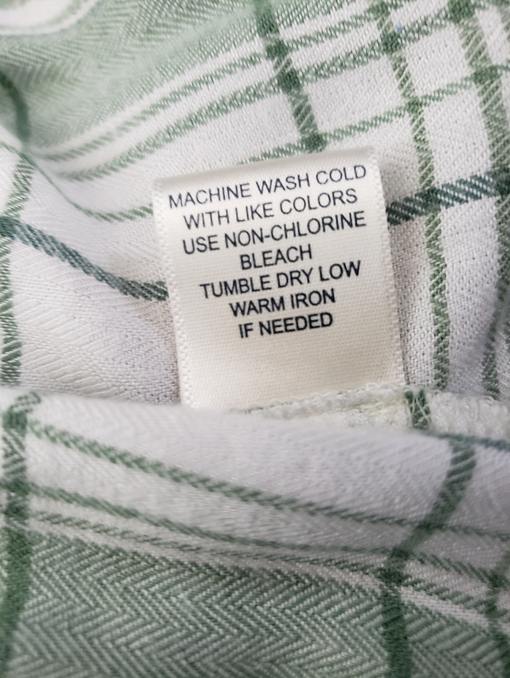 Tantrums 3/4 Sleeve Tiered tunic dress Kelly Green & Cream plaid 2X Cottagecorel - Picture 6 of 9